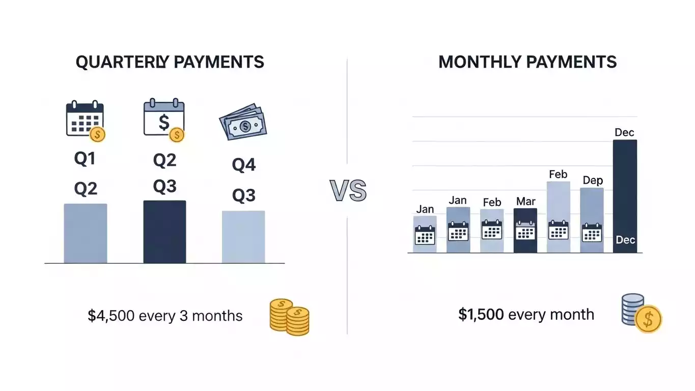 Quarterly vs Monthly Annuity Payments Quarterly vs Monthly Annuity Payments